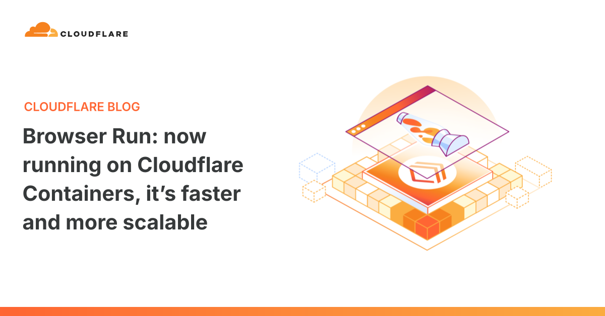 Diagram illustrating Cloudflare's Browser Run architecture with Containers