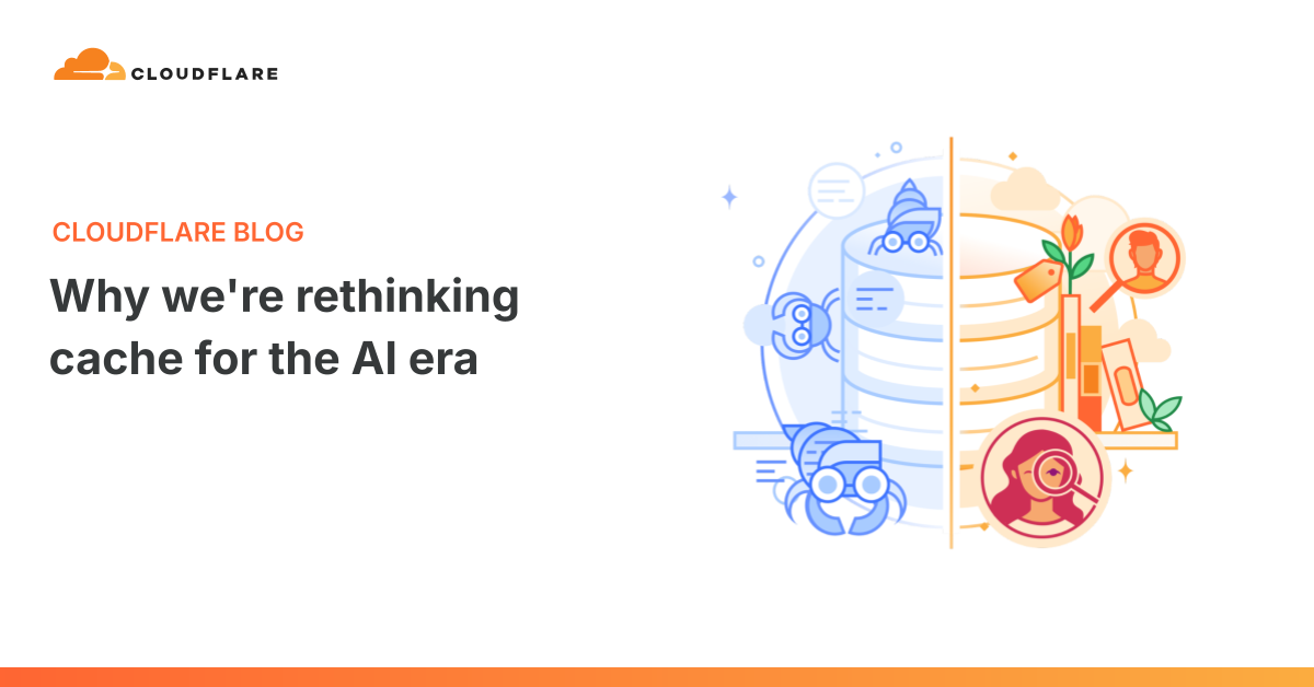Cloudflare graph showing 32% automated traffic dominated by AI bots impacting CDN caches
