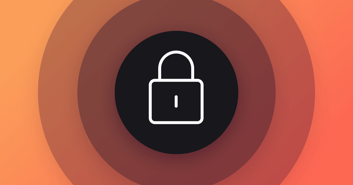 Grafana dashboard with red security alert overlay and lock icon breaking