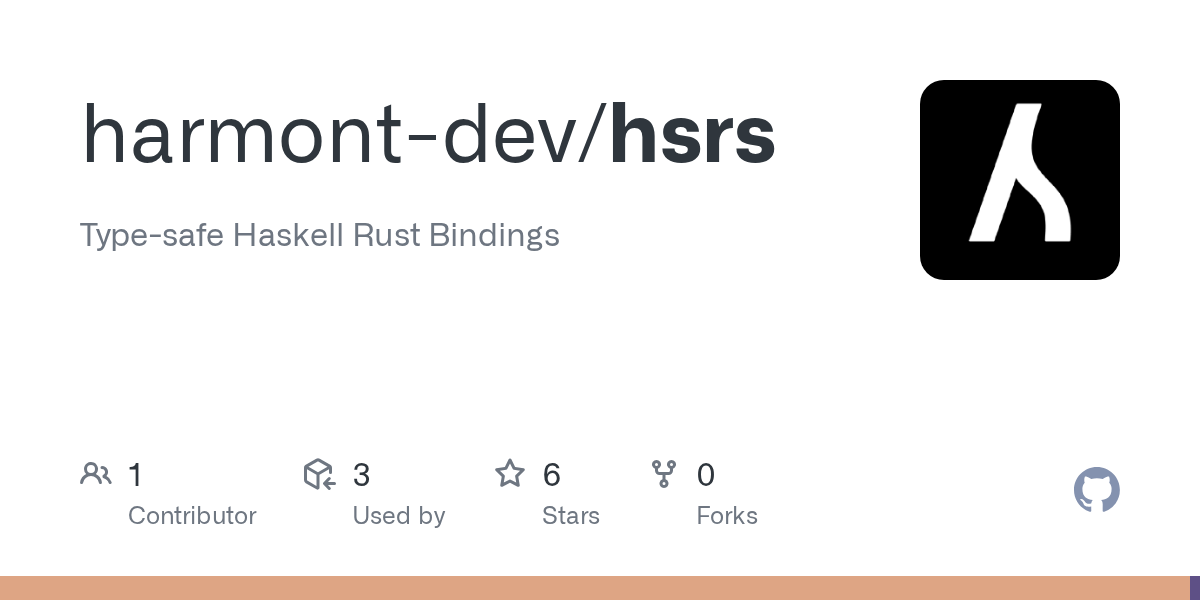 Hsrs code generation example showing Rust annotations and Haskell output.