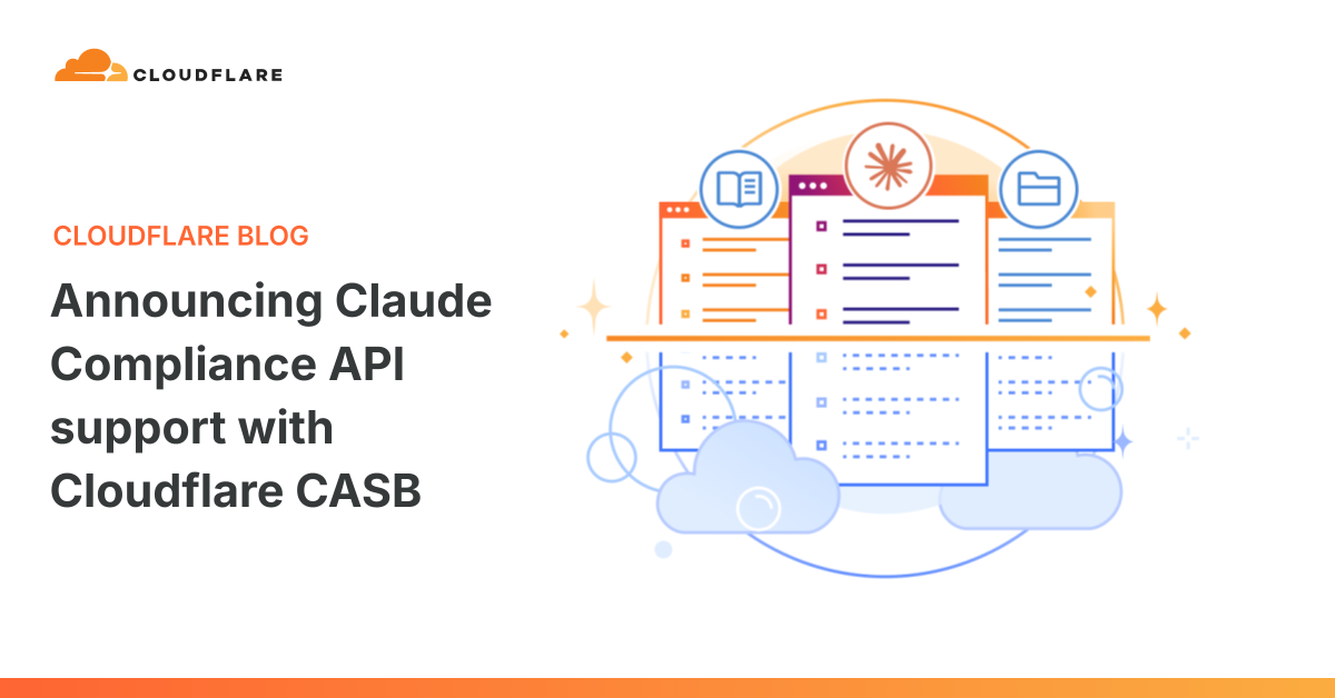 A diagram showing Cloudflare's security stack with CASB integrated for AI tools.