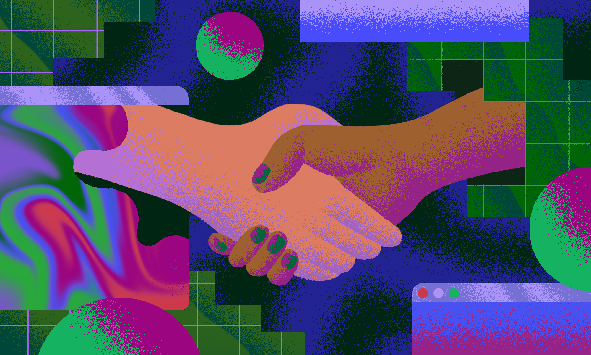 Maintainer sifting through a flood of AI-generated pull requests in a bustling open source repository