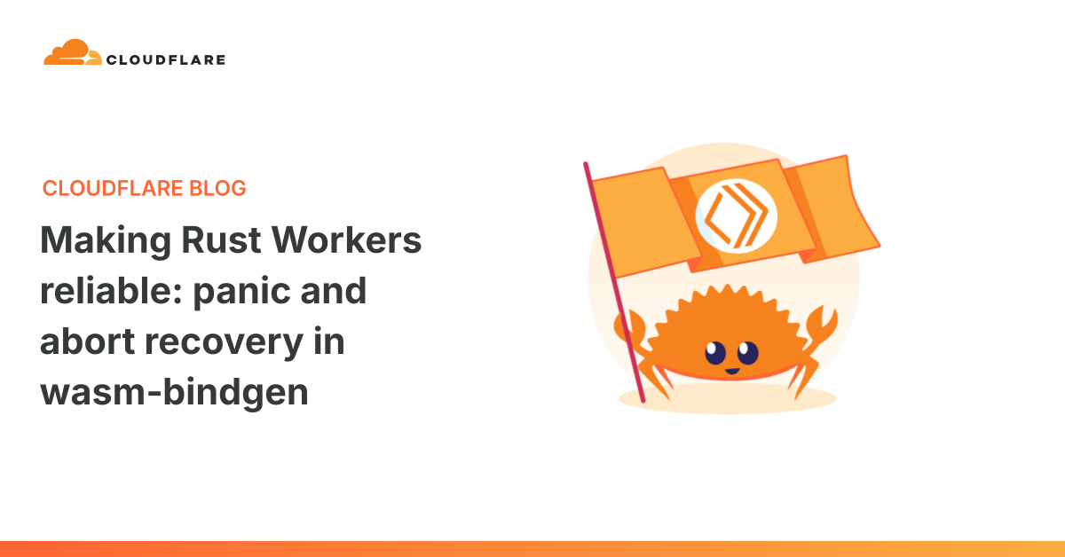 Diagram of Rust panic unwinding in WebAssembly on Cloudflare Workers