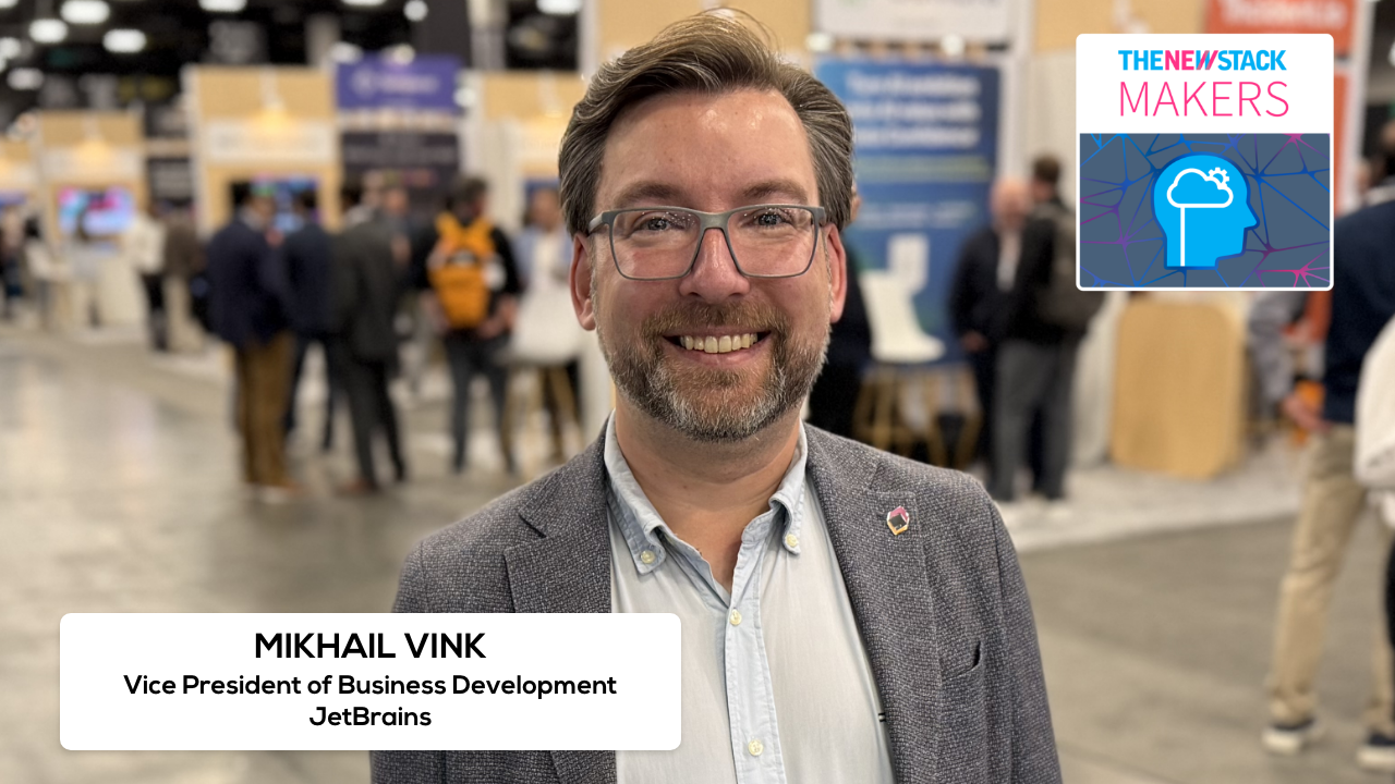 Mikhail Vink, JetBrains VP of business development, speaking at Google Cloud Next